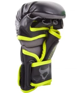 Venum Ringhorns Charger MMA Sparring Gloves - Black/Neo Yellow FIGHT GLOVES 11 Venum Ringhorns Charger MMA Sparring Gloves - Black/Neo Yellow FIGHT GLOVES
