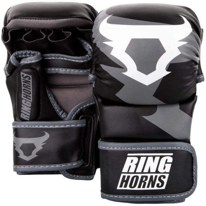 FIGHT GLOVES Venum Ringhorns Charger MMA Sparring Gloves - Black/White 3 FIGHT GLOVES Venum Ringhorns Charger MMA Sparring Gloves - Black/White