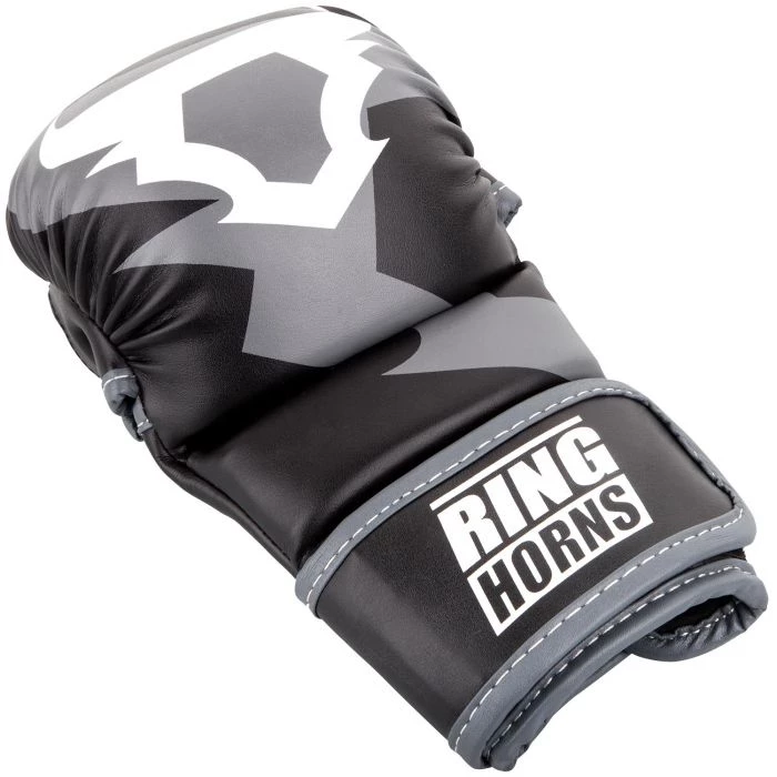 FIGHT GLOVES Venum Ringhorns Charger MMA Sparring Gloves - Black/White 6 FIGHT GLOVES Venum Ringhorns Charger MMA Sparring Gloves - Black/White