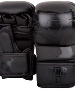 Venum Ringhorns Charger MMA Sparring Gloves - Black/Black