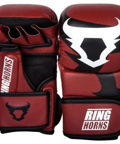 FIGHT GLOVES Venum Ringhorns Charger MMA Sparring Gloves - Red